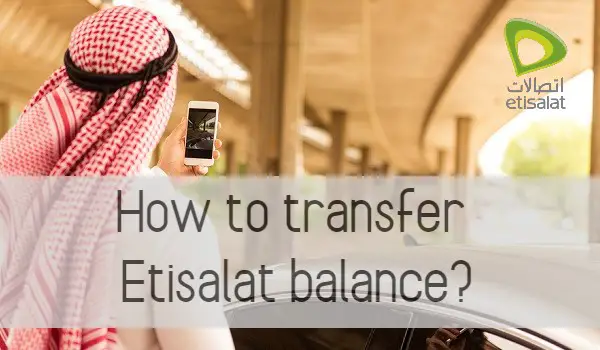 Etisalat balance transfer: postpaid and prepaid