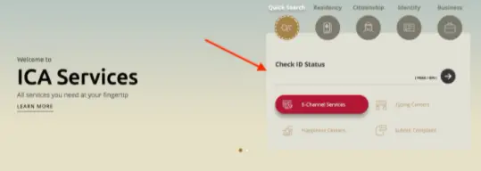 How can I check my Emirates ID and Visa status online? - step 2